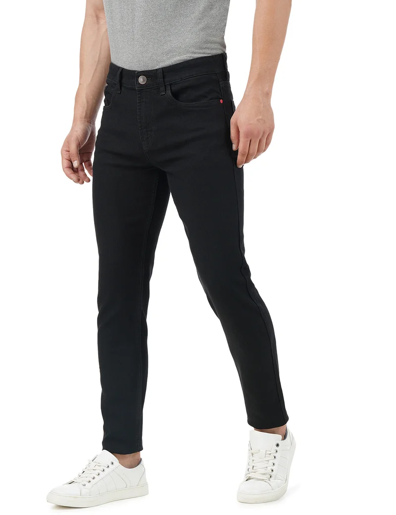 inkd جينز رجالي ضيق - متوسط الارتفاع | مزيج القطن | غرزة التباين | قماش قابل للتمدد | تصميم كلاسيك 5 بوكت